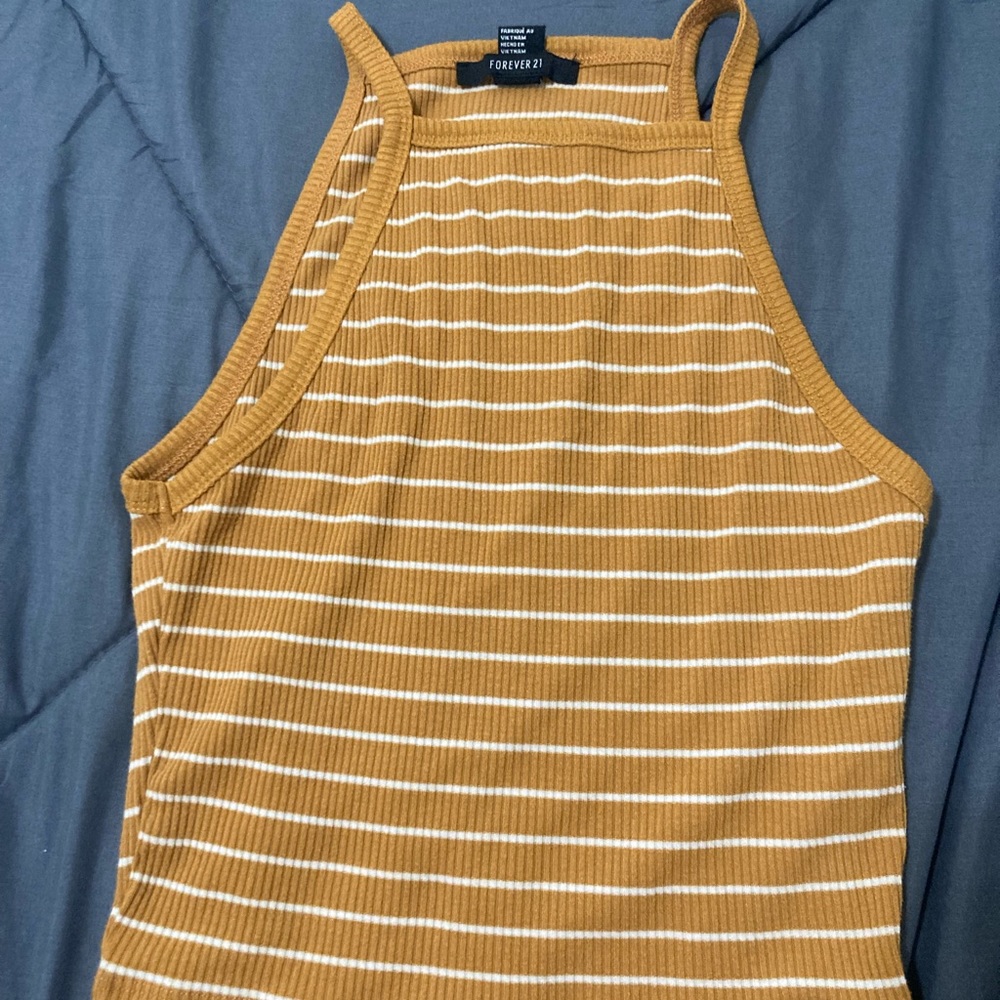 Striped halter tank
